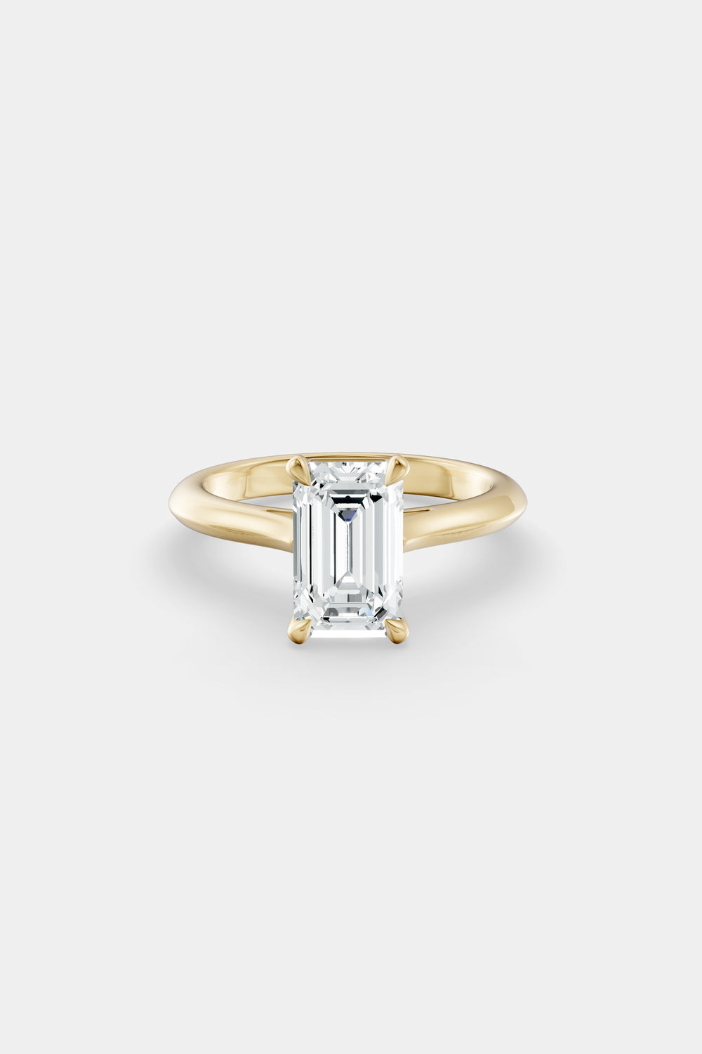 Emerald Diamond Ring | 18K Gold