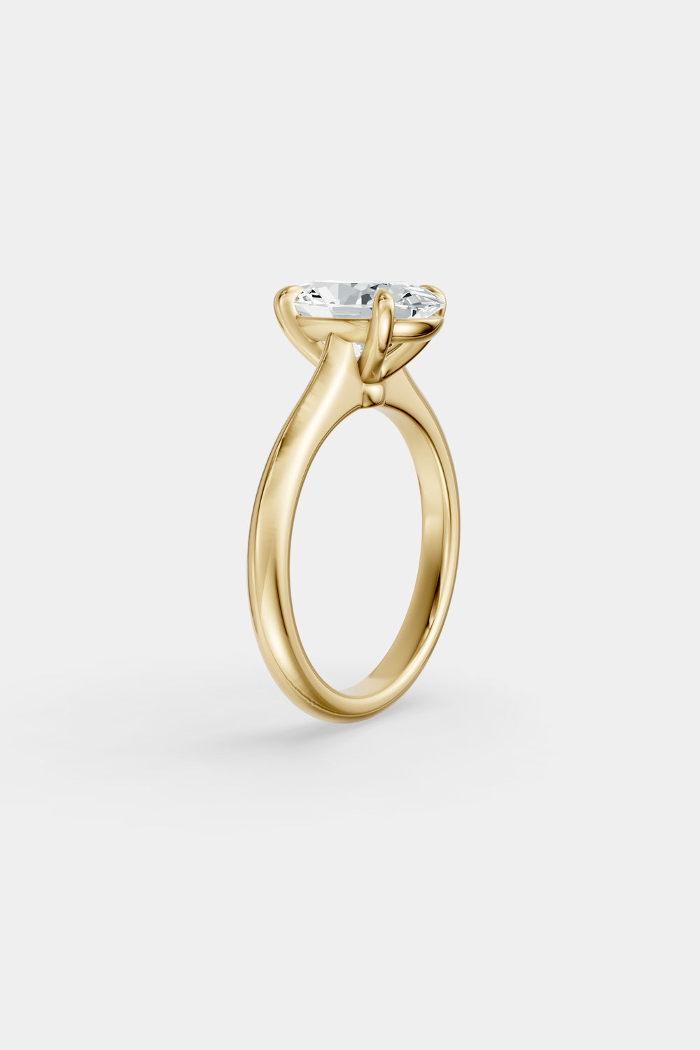 Diamond Solitaire Ring | Traditional Band| Natasha Schweitzer