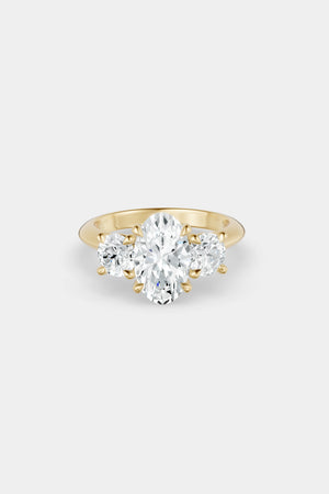 Trilogy Diamond Ring | 18K Gold | Natasha Schweitzer