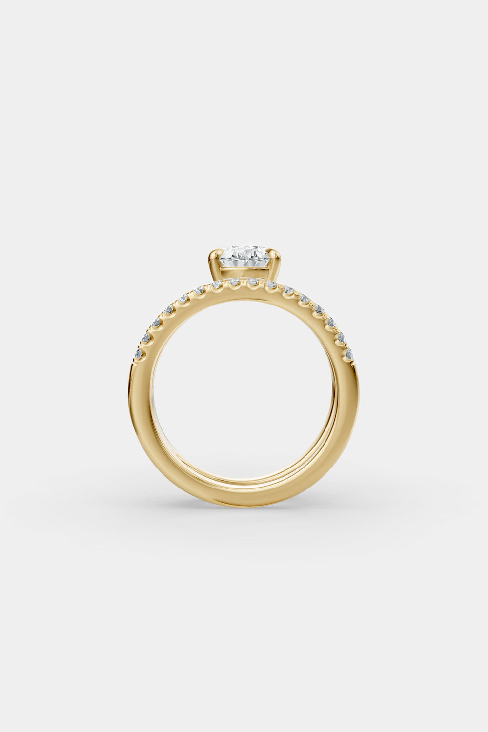 Double Band Floating Diamond Ring | Harley Diamond Band| Natasha Schweitzer