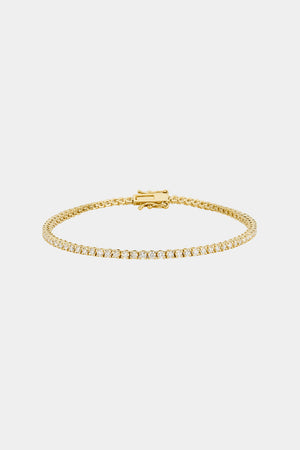 Tennis Bracelet .02ct | 18K Yellow Gold | Natasha Schweitzer