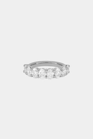 Oval Diamond Half Band | Gold | Natasha Schweitzer