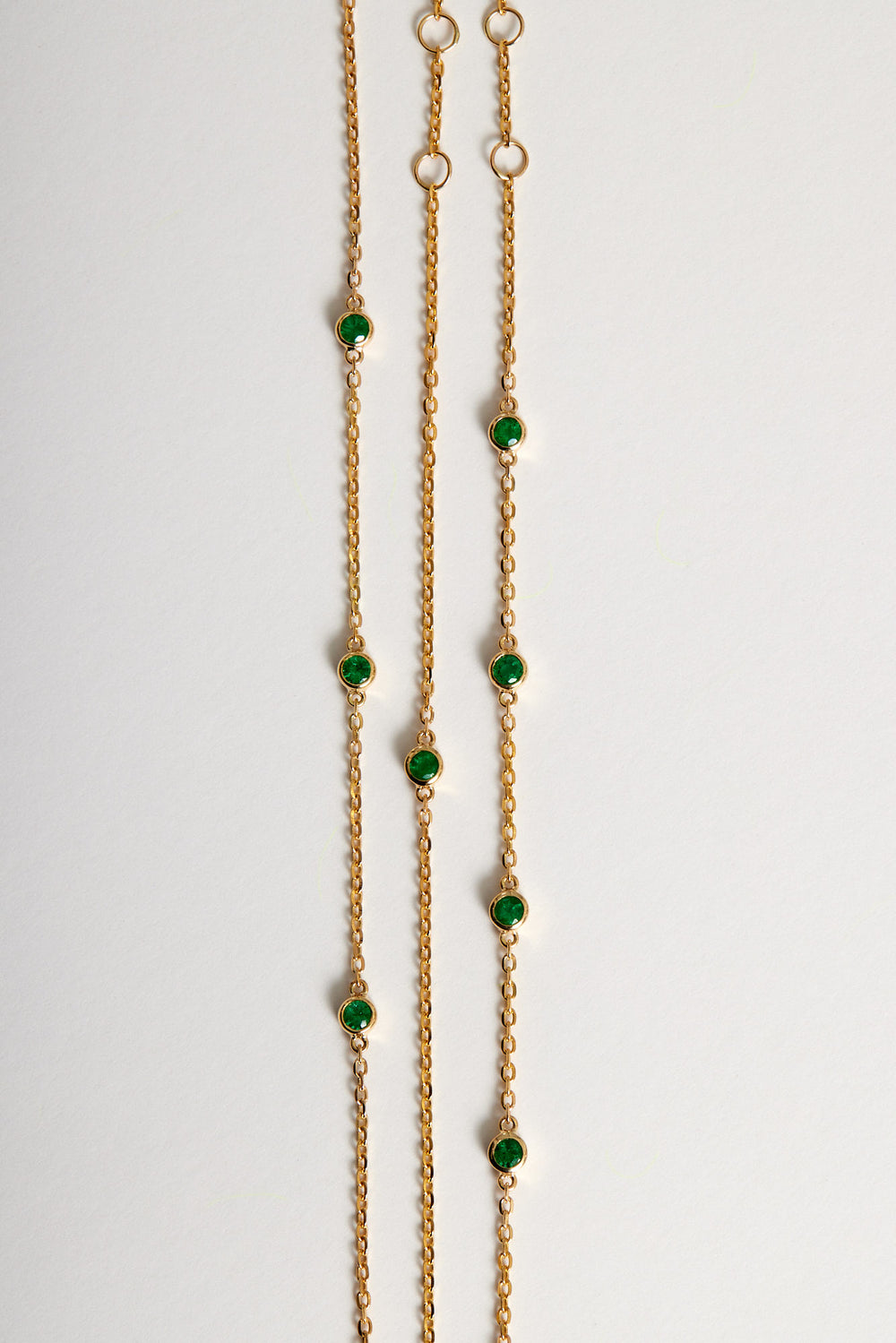 5 Emerald Bracelet | 9K Yellow Gold| Natasha Schweitzer