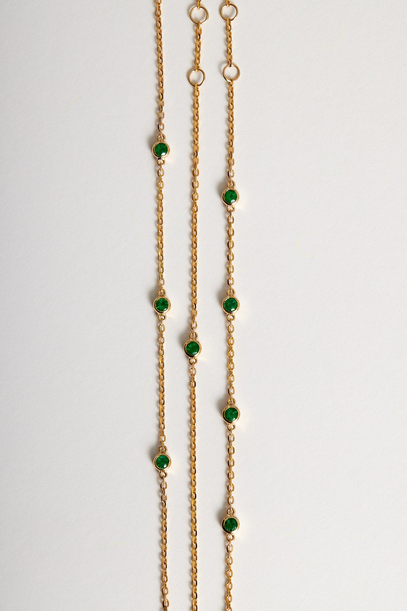 5 Emerald Bracelet | 9K White Gold| Natasha Schweitzer