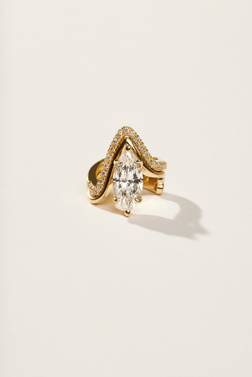 Alex Diamond Wedding Band | 18K White Gold| Natasha Schweitzer