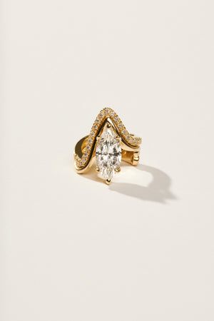 Alex Diamond Wedding Band | 18K White Gold | Natasha Schweitzer