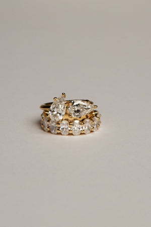 Oval Diamond Eternity Ring | Gold | Natasha Schweitzer