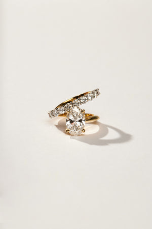 Natasha Oval Diamond Wrap Ring | 18K Gold | Natasha Schweitzer