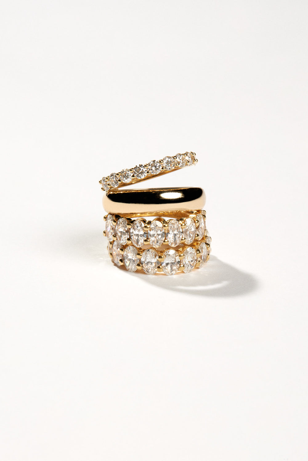 Sabine 10pt Round Diamond Ring | 18K Yellow Gold| Natasha Schweitzer