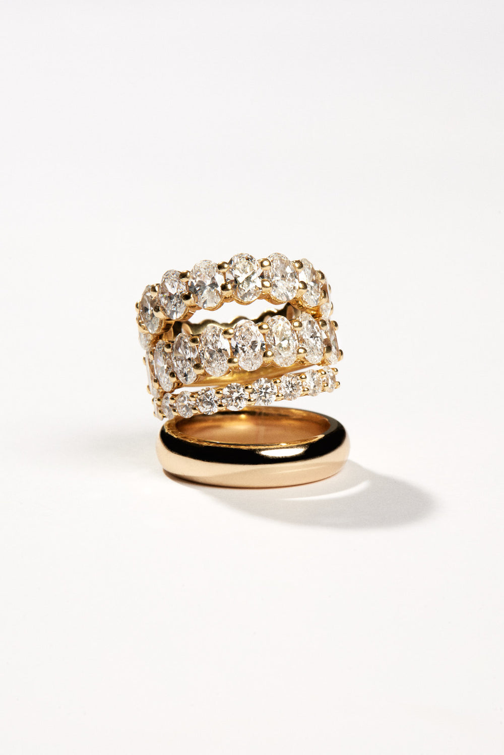 Oval Diamond Eternity Ring | Gold| Natasha Schweitzer