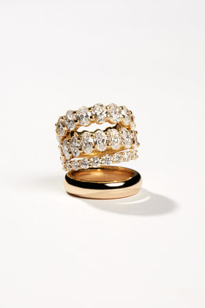 Oval Diamond Eternity Ring | Gold | Natasha Schweitzer