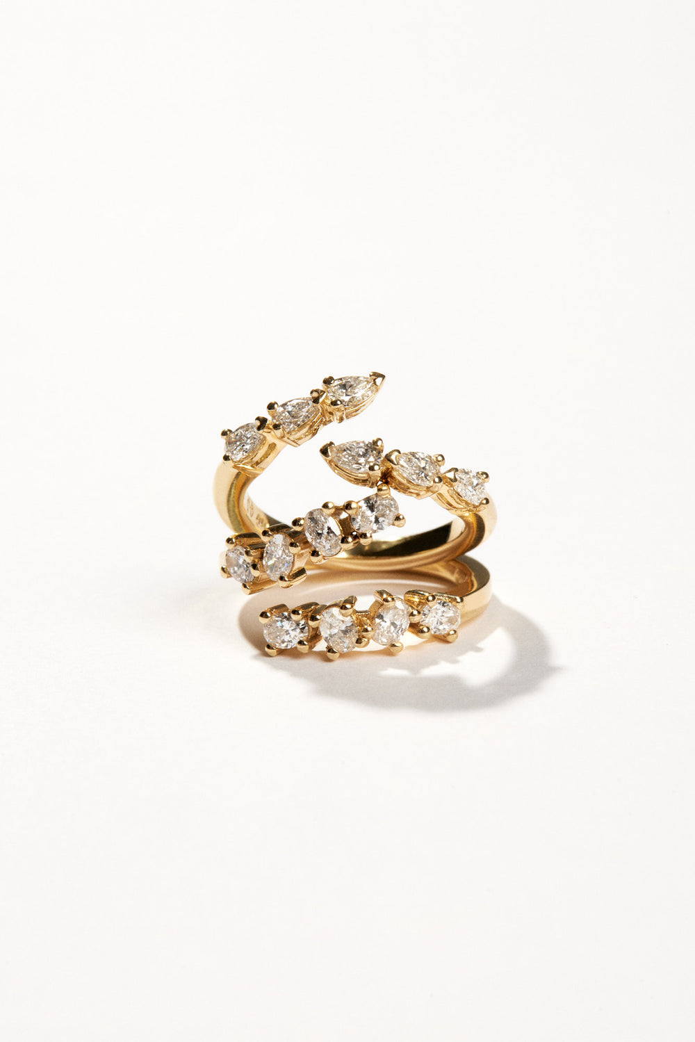 Pear Diamond Janie Wrap Ring | Yellow Gold| Natasha Schweitzer