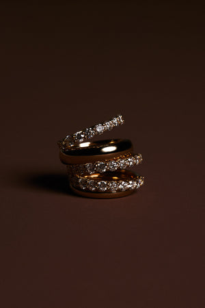 Double Band Georgie Ring | 18K White Gold | Natasha Schweitzer