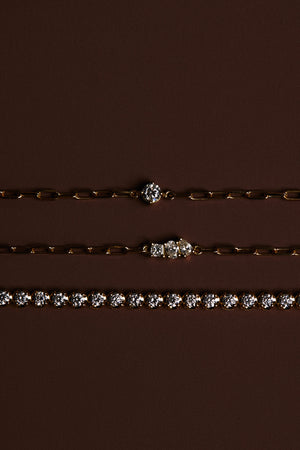 Mina Round Diamond Bracelet | 18K Yellow Gold | Natasha Schweitzer