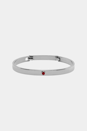 Ruby Tallows Bangle | White Gold | Natasha Schweitzer