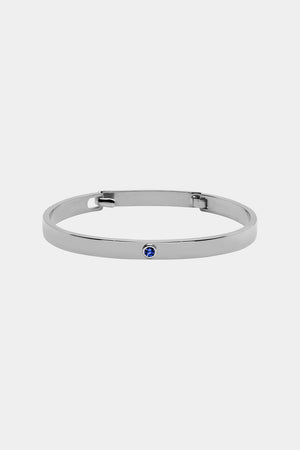 Sapphire Tallows Bangle | White Gold | Natasha Schweitzer