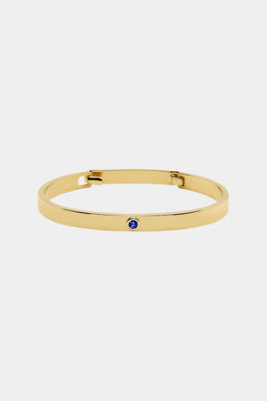 Sapphire Tallows Bangle | Yellow Gold | Natasha Schweitzer