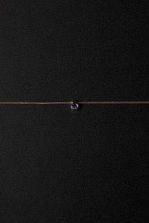 Mini Sapphire Necklace | 9K Gold | Natasha Schweitzer