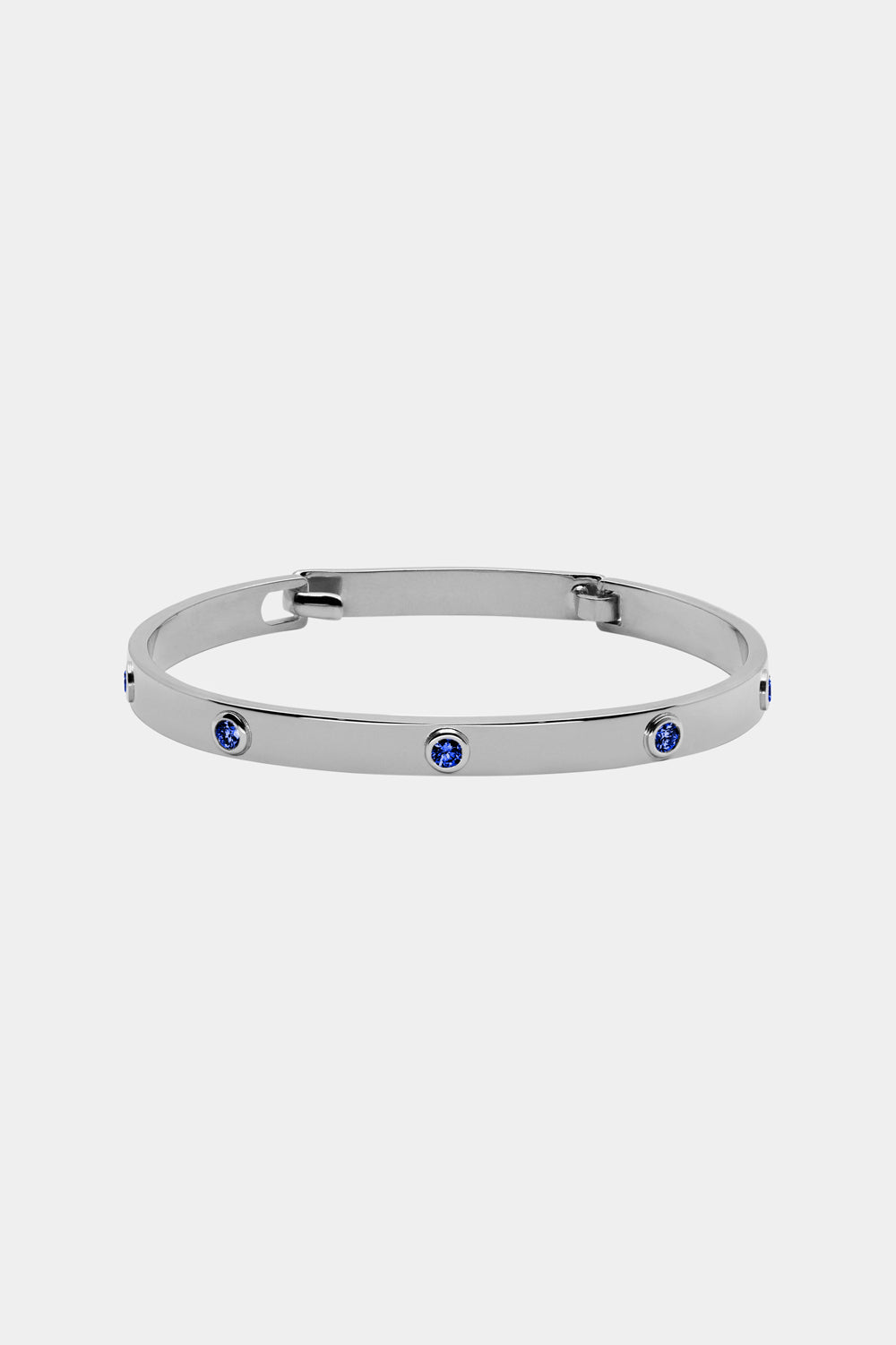 Sapphire Tallows Bangle | White Gold