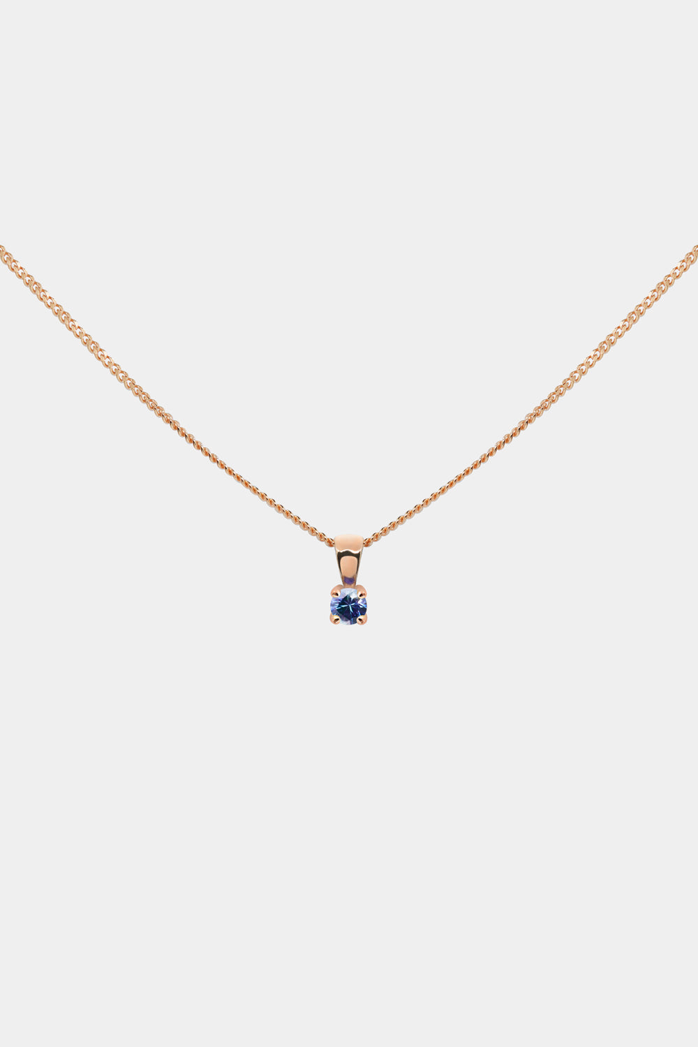 Birthstone Pendant | 9K Rose Gold