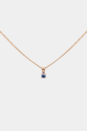 Birthstone Pendant | 9K Rose Gold | Natasha Schweitzer