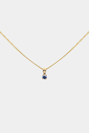 Birthstone Pendant | 9K Yellow Gold | Natasha Schweitzer