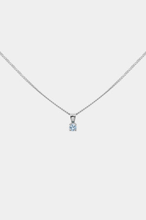 Birthstone Necklace | 9K White Gold | Natasha Schweitzer
