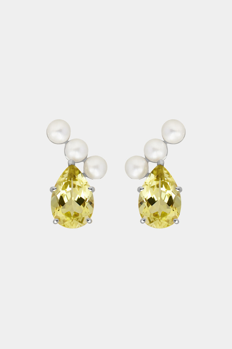 Lemon quartz earrings store