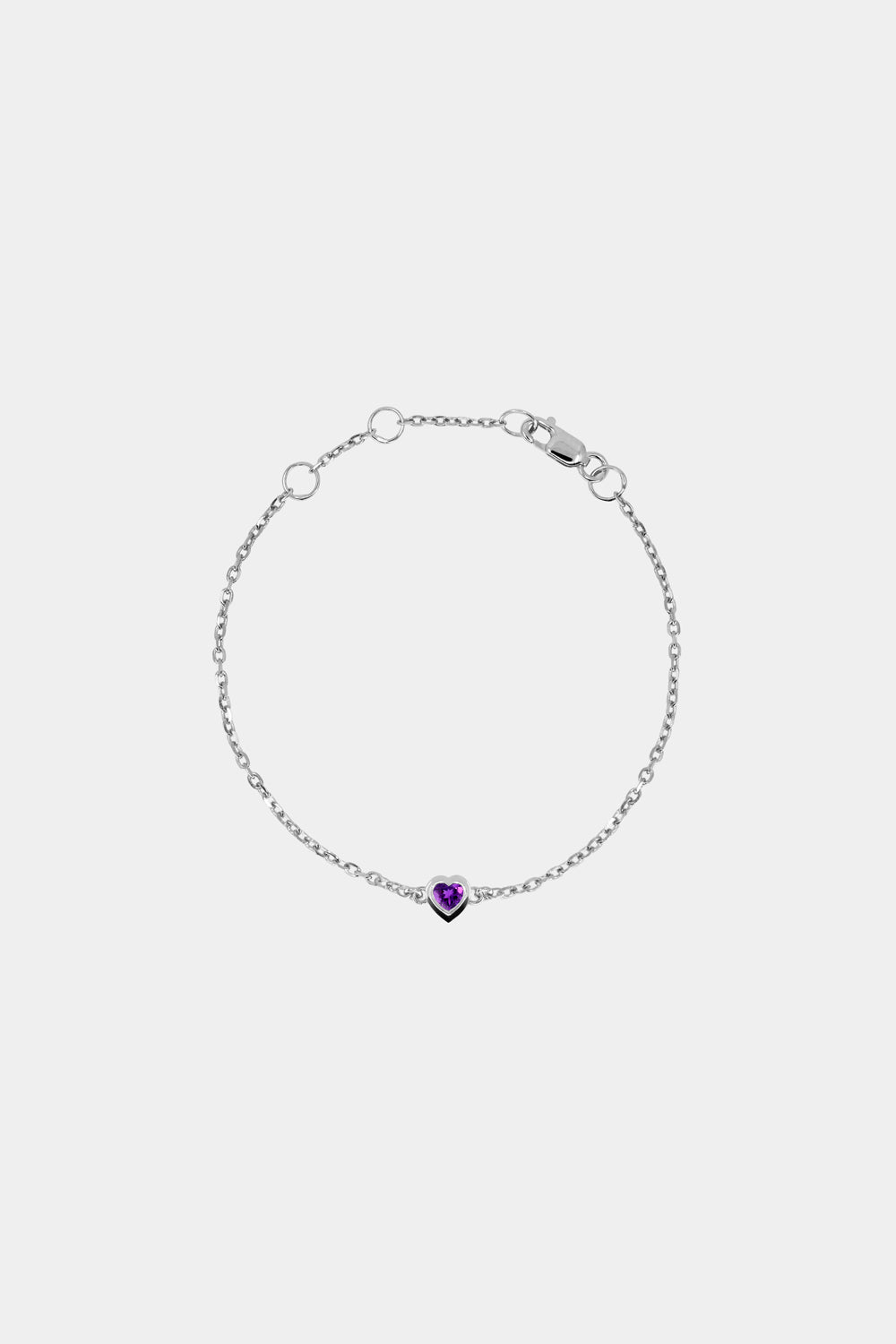 Baby Heart Bracelet | 9K White Gold