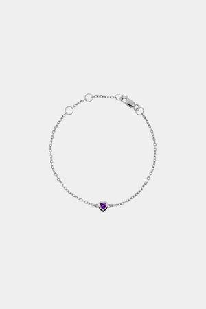 Baby Heart Bracelet | 9K White Gold | Natasha Schweitzer