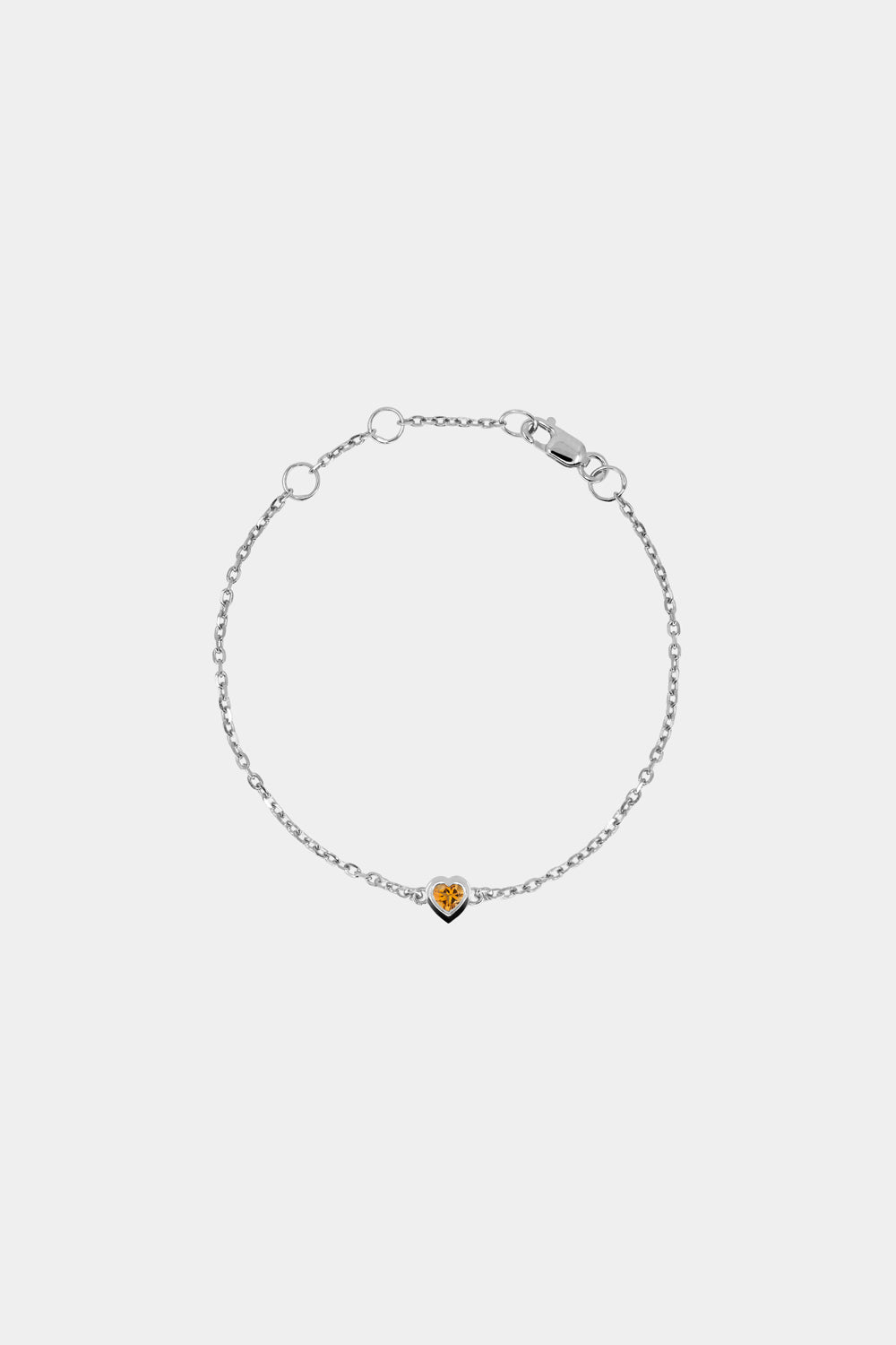 Baby Heart Bracelet | 9K White Gold