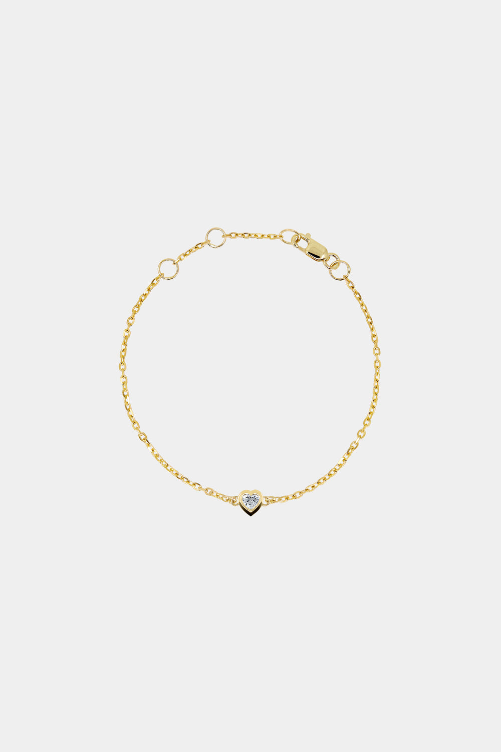 Baby Heart Bracelet | 9K Yellow Gold