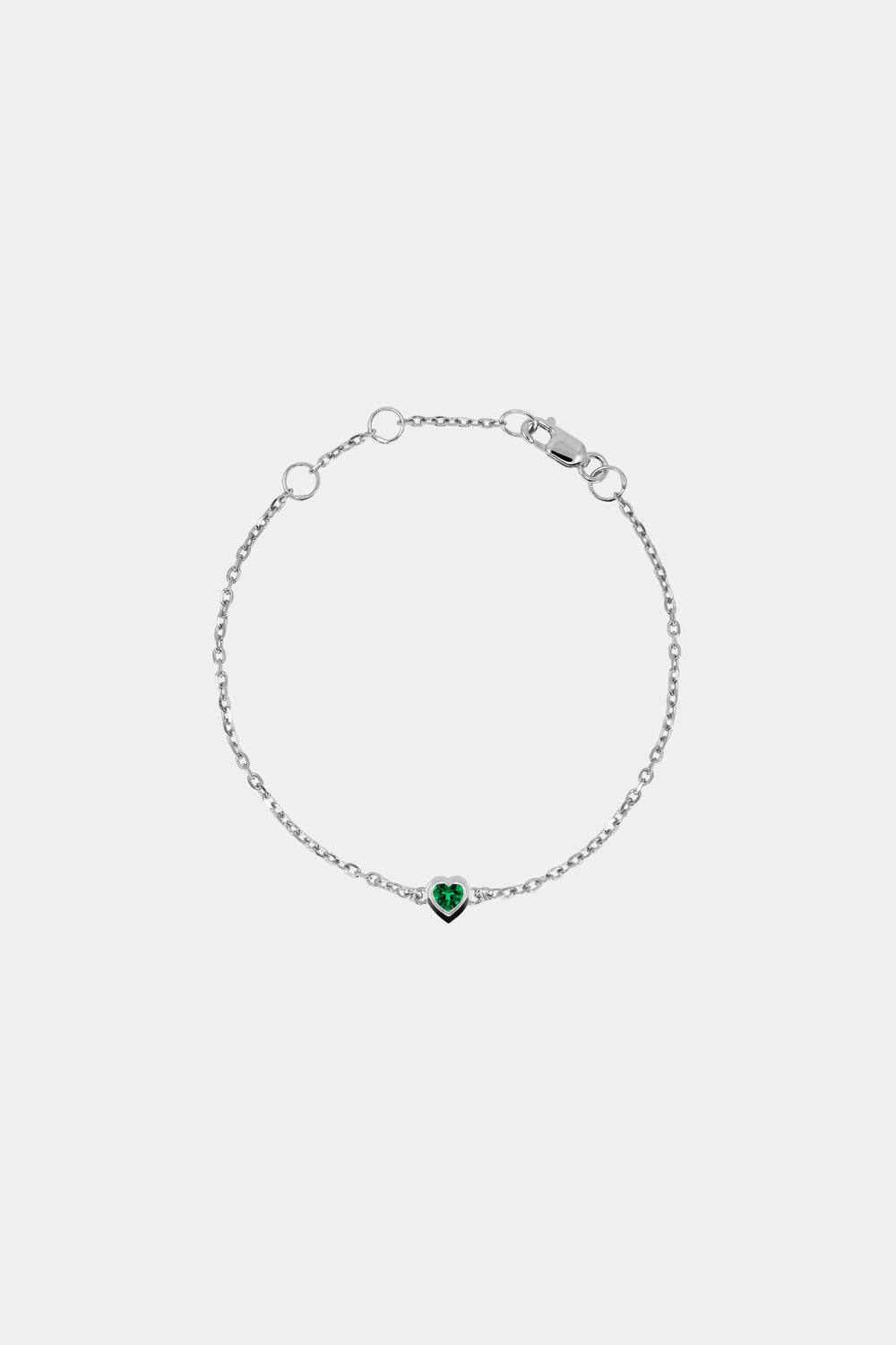 Baby Heart Bracelet | 9K White Gold