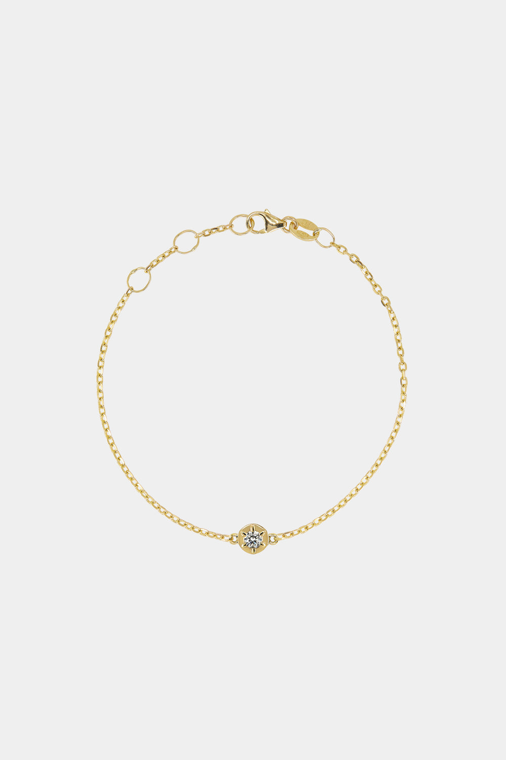 Elsa Diamond Bracelet | 9K Yellow Gold
