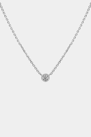 Elsa Diamond Necklace | 9K White Gold | Natasha Schweitzer