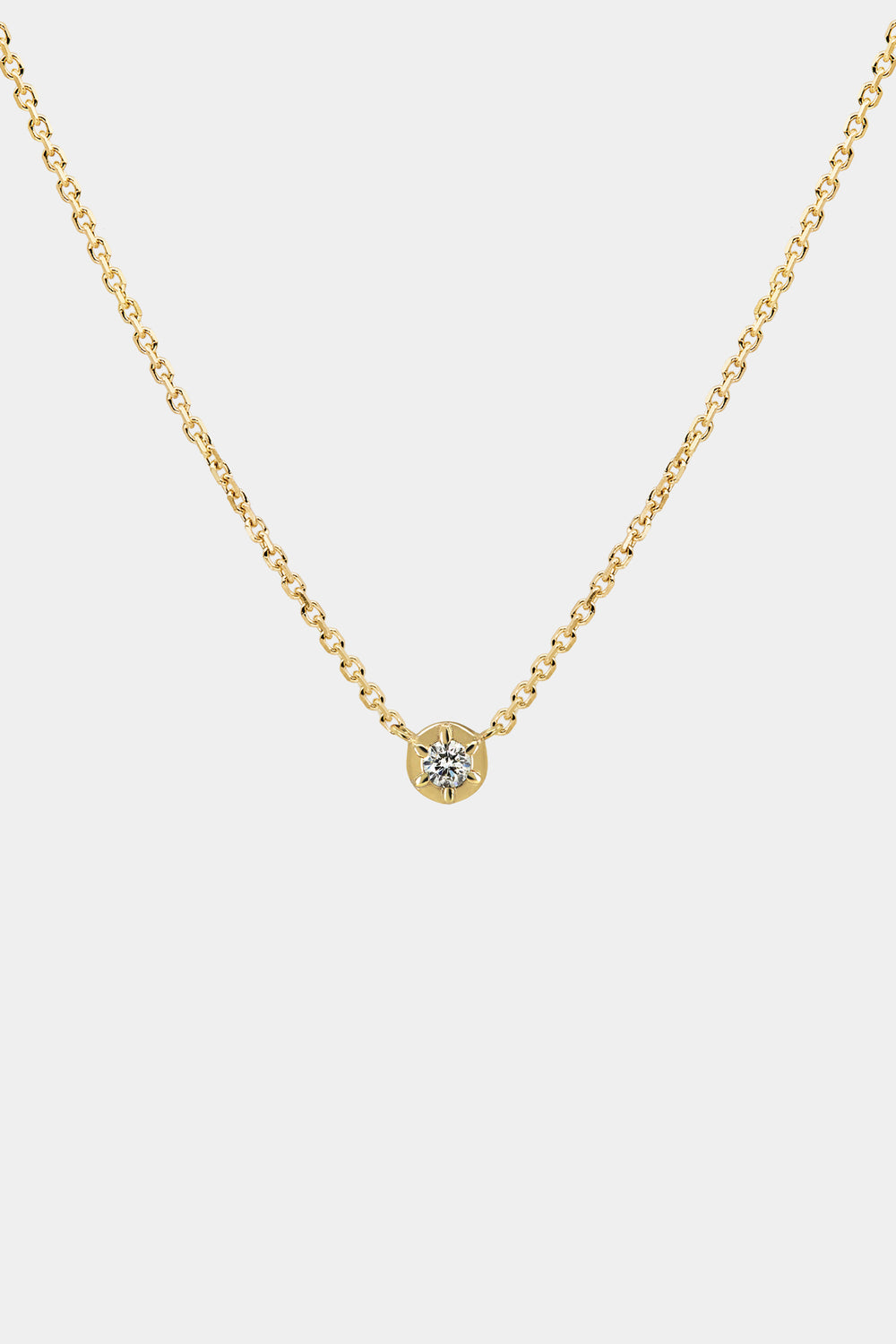 Elsa Diamond Necklace | 9K Yellow Gold