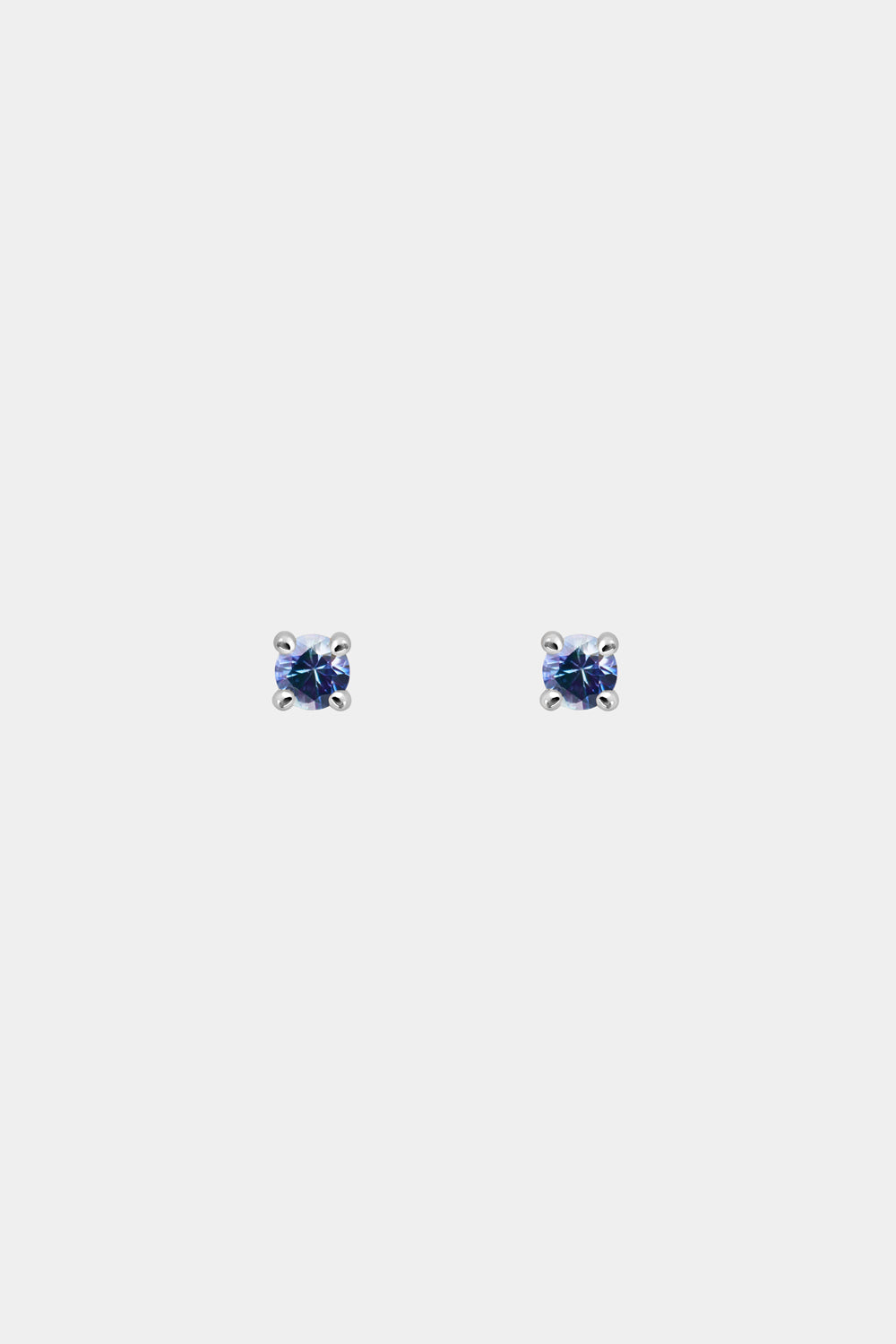 Birthstone Earrings | 9K White Gold