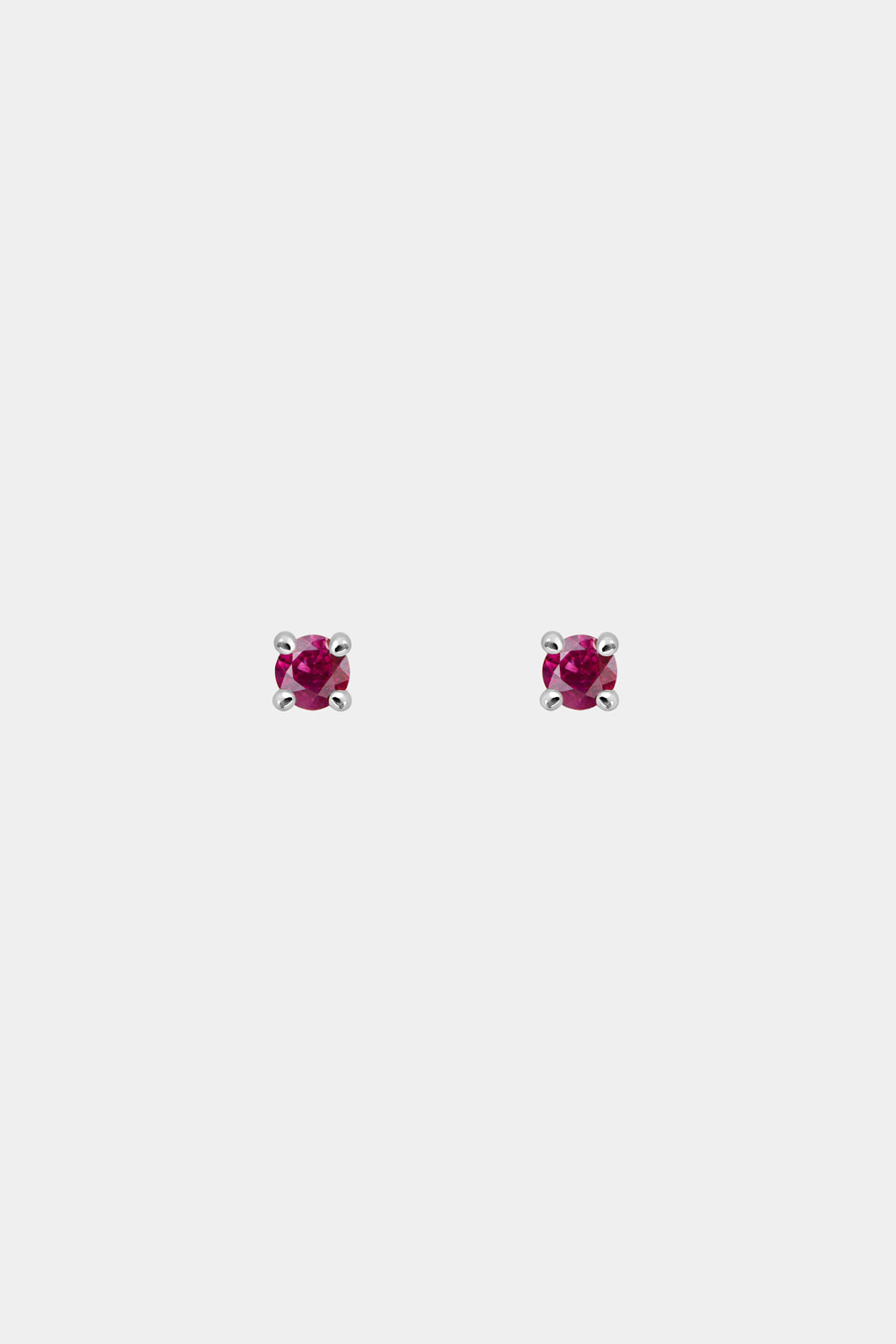 Birthstone Earrings | 9K White Gold
