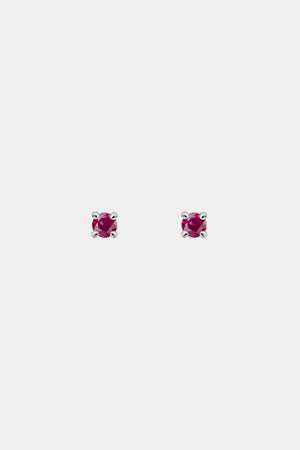 Birthstone Earrings | 9K White Gold | Natasha Schweitzer