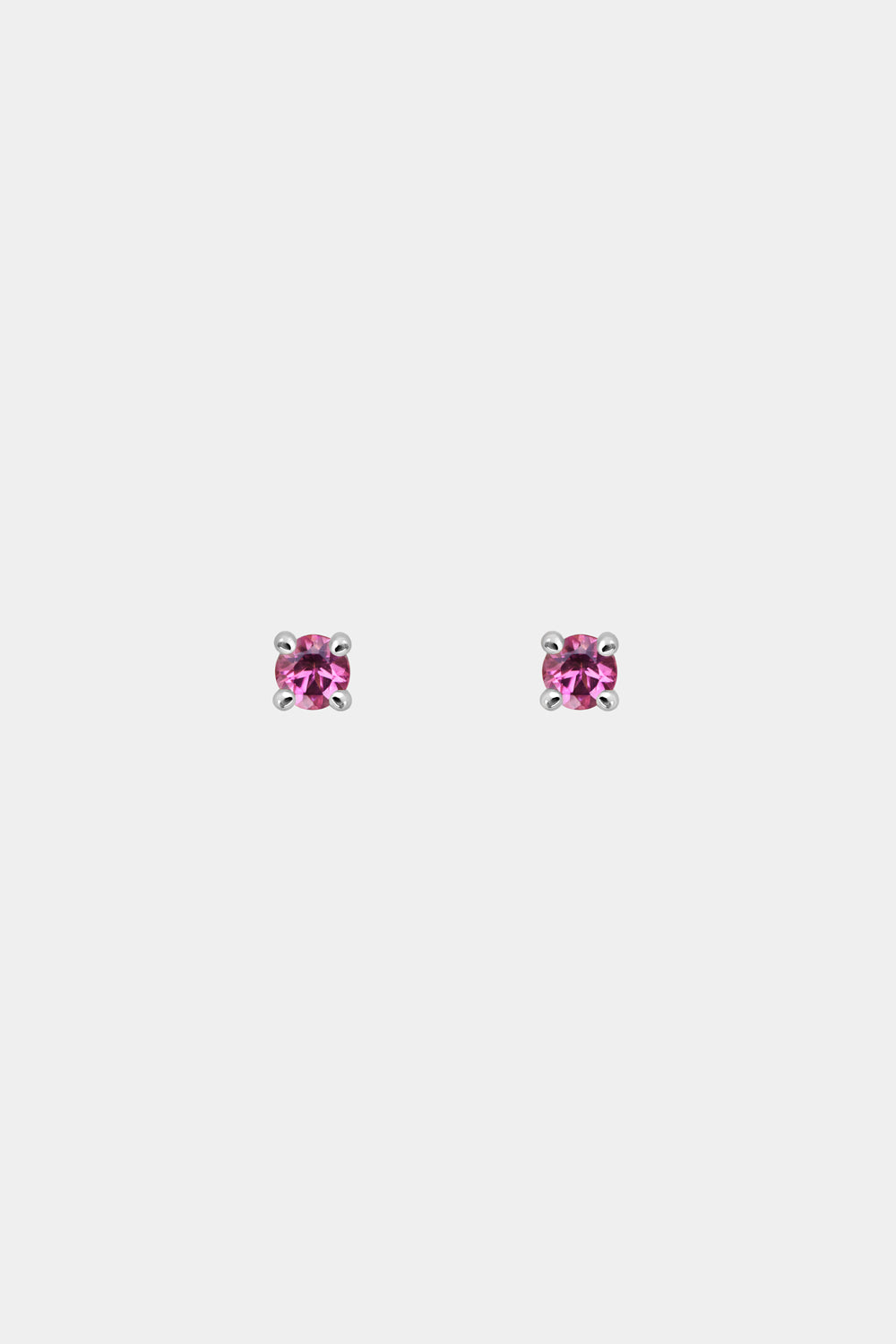 Birthstone Earrings | 9K White Gold