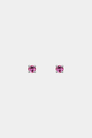 Birthstone Earrings | 9K White Gold | Natasha Schweitzer
