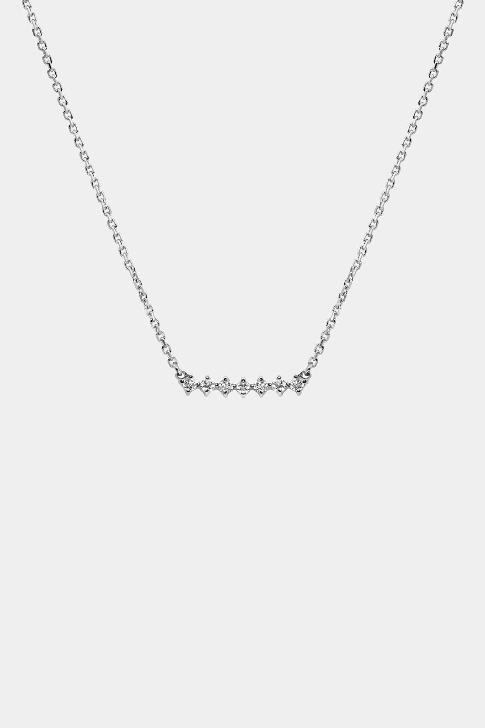 Buttercup Diamond Necklace | 18K White Gold