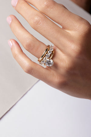 Round Diamond Ring | 18K Gold | Natasha Schweitzer