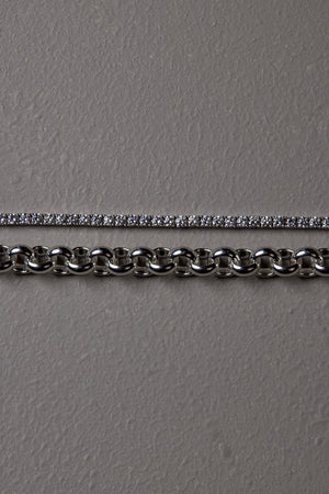 Medium Chateau Bracelet | 9K White Gold | Natasha Schweitzer