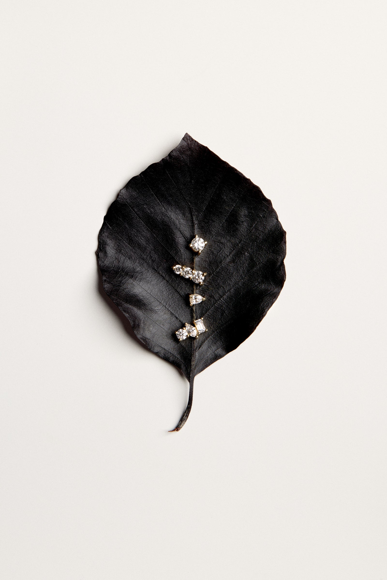 Petite Pear Diamond Studs | 18K Yellow Gold| Natasha Schweitzer