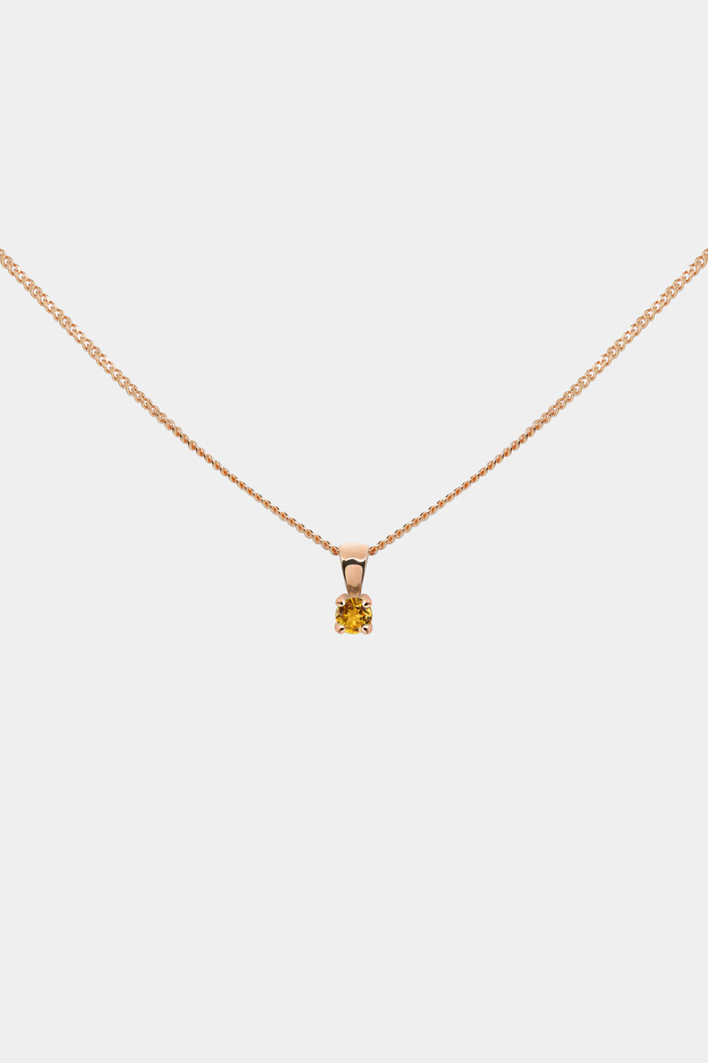 Birthstone Necklace | 9K Rose Gold