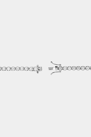 Crown Set Tennis Bracelet 0.08ct | 18K White Gold | Natasha Schweitzer