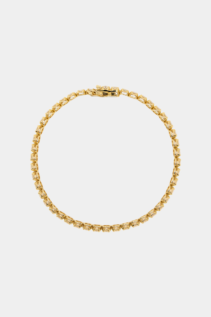 NATASHA SCHWEITZER Bracelets Crown Set Tennis Bracelet 18K Yellow