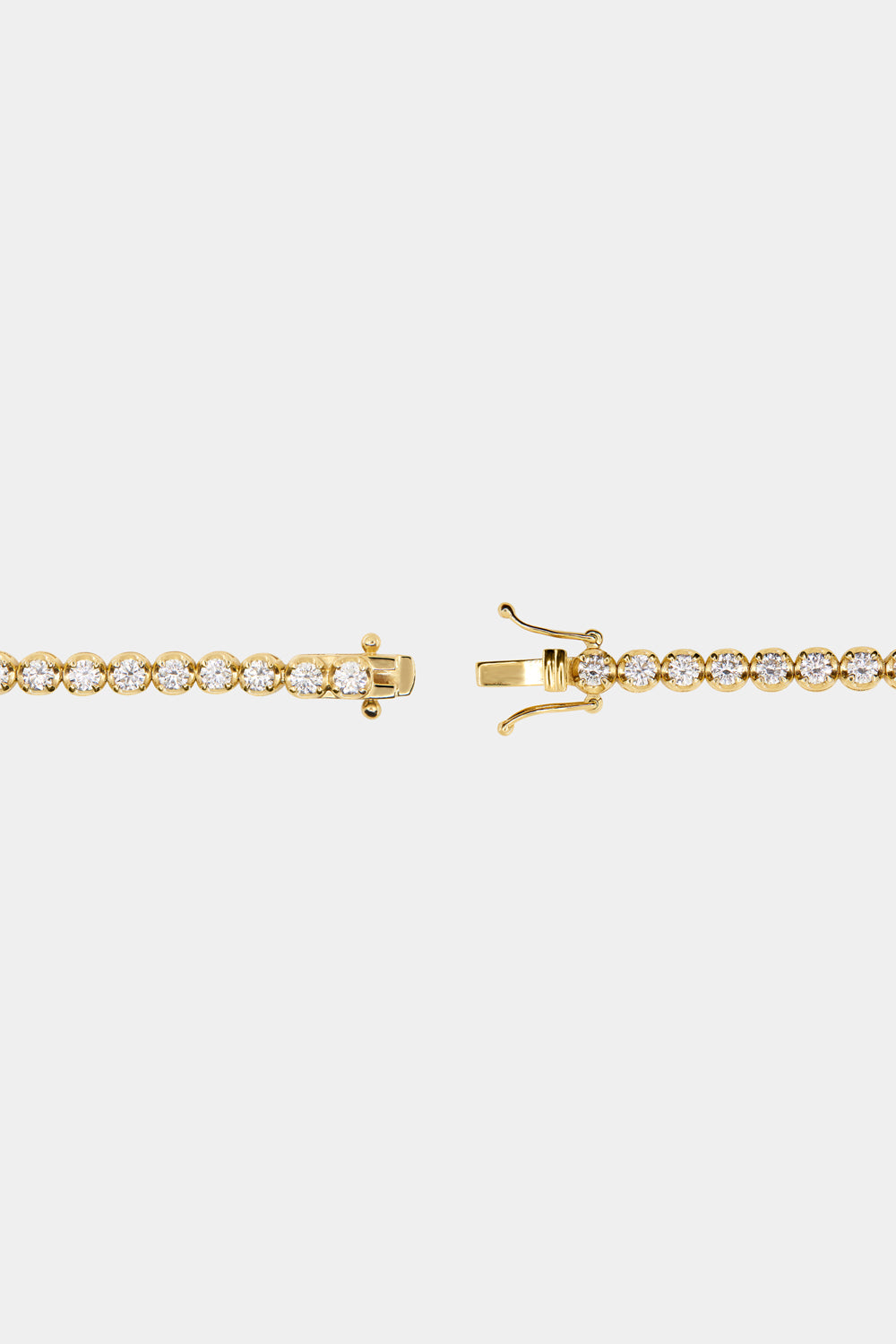 Crown Set Tennis Bracelet 0.08ct | 18K Yellow Gold| Natasha Schweitzer