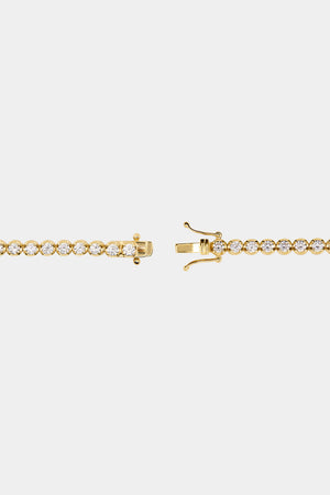 Crown Set Tennis Bracelet | 18K Yellow Gold | Natasha Schweitzer